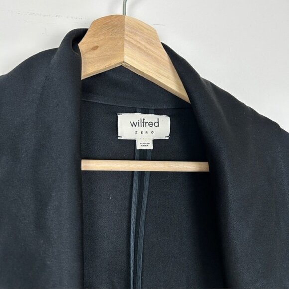 Aritzia Wilfred Chevalier Black Satin collar blazer - Picture 7 of 8